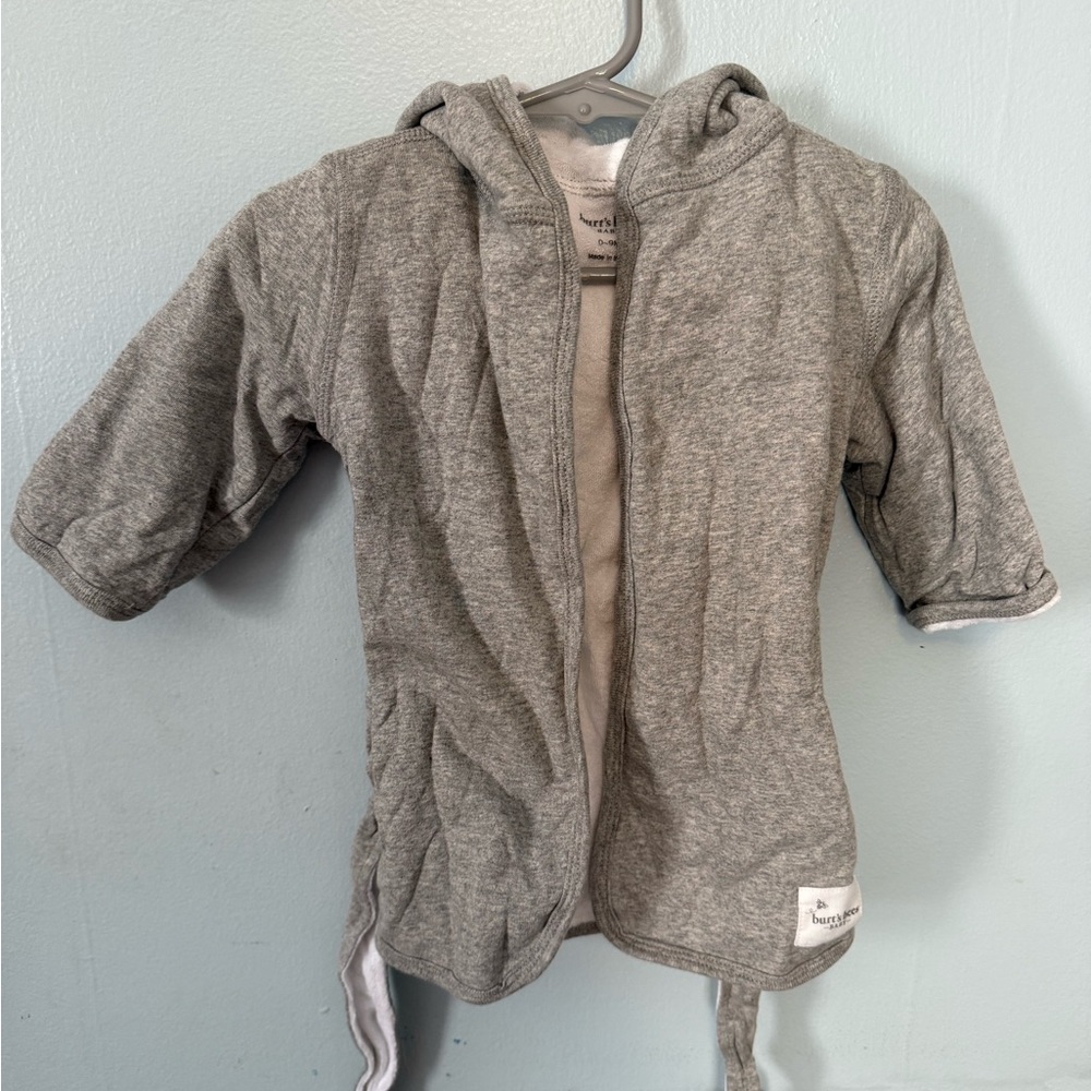 Burt's Bees Heather Gray Baby Robe